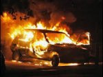 Минувшей ночью в Петербурге обгорел микроавтобус 